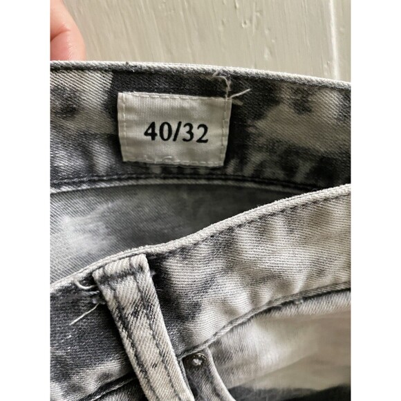 Smoke Rise Jeans Mens 40 Light Wash Distressed Slim Fit Denim Mens 40 x 32 - Picture 5 of 8